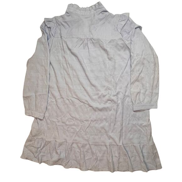 Simplee Plus Dress 3X Light Blue Coquette Cottagecore Lagenlook Fairy Trapeze - Picture 7 of 13